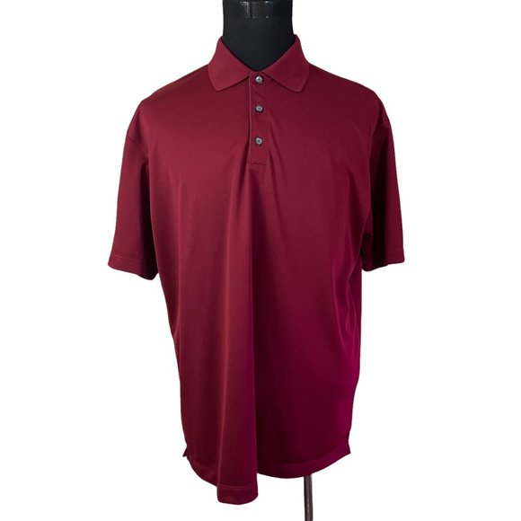 Nike | Men's Dri-Fit UV Red Short Sleeve Polo Shirt Large RF Rollout 2006 Polo - Picture 2 of 8